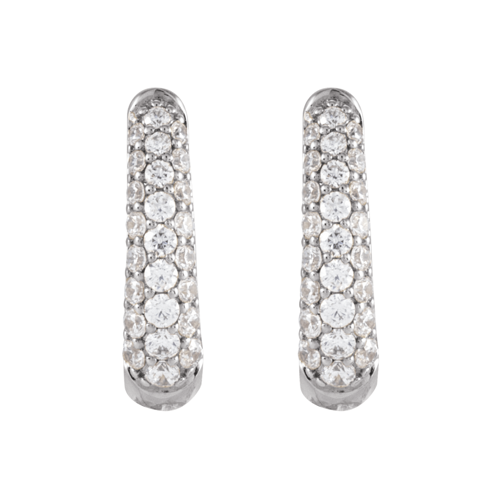 valkokultaiset timanttikorvakorut