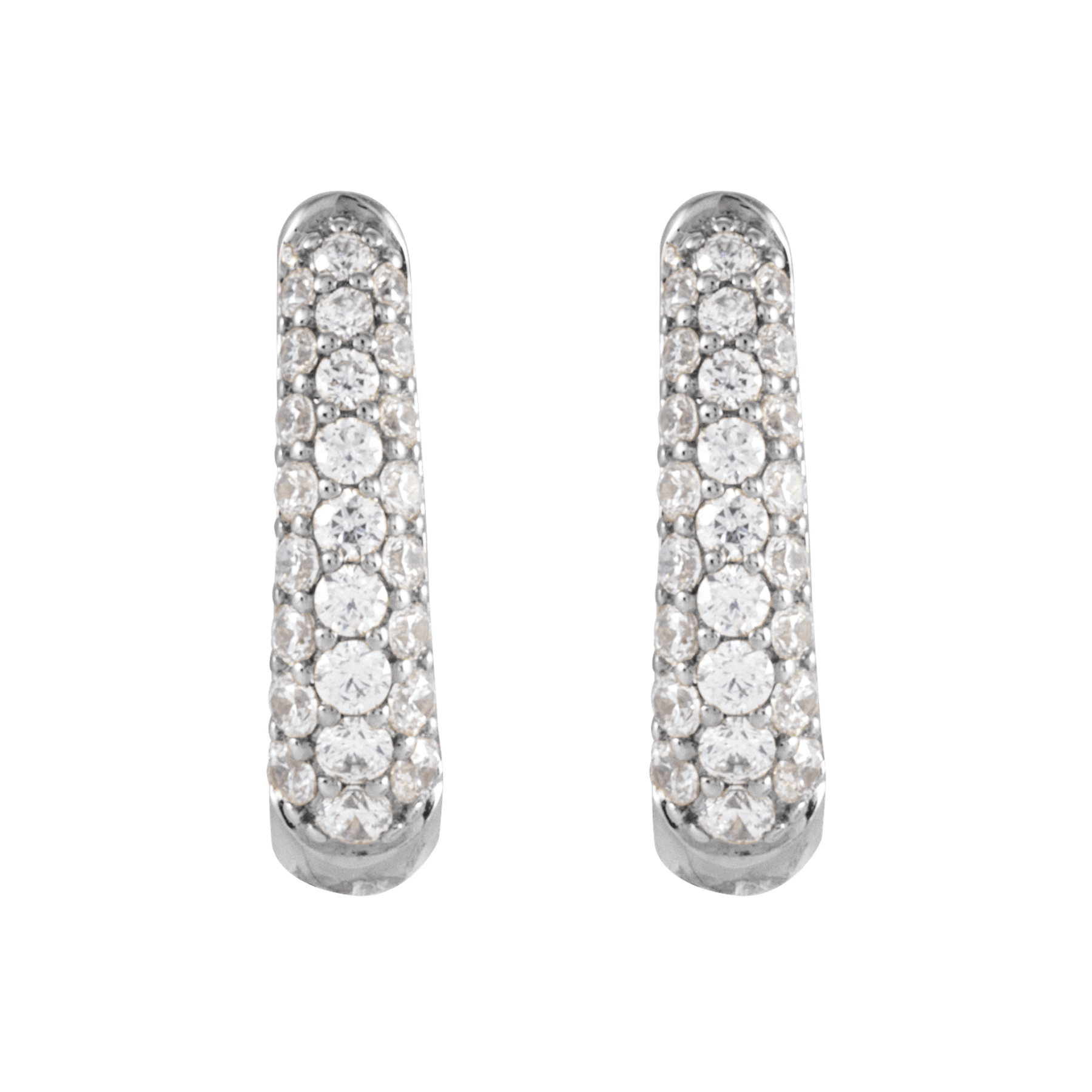 valkokultaiset timanttikorvakorut