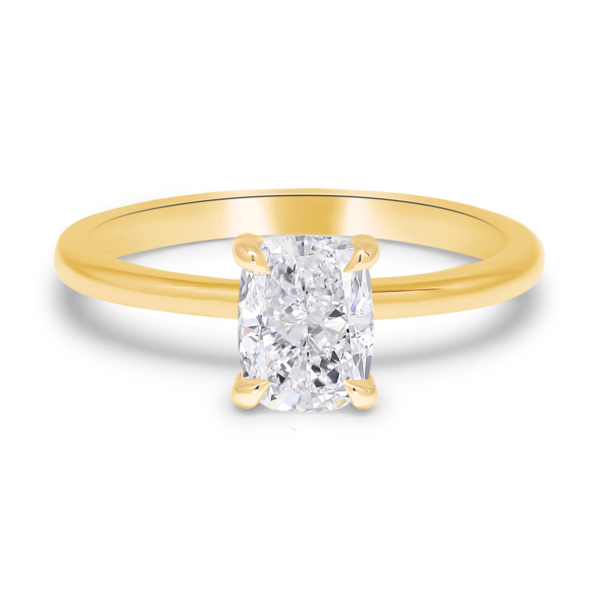 Valkokultainen timanttisormus - hiottu - solitaire - 1 karaatti