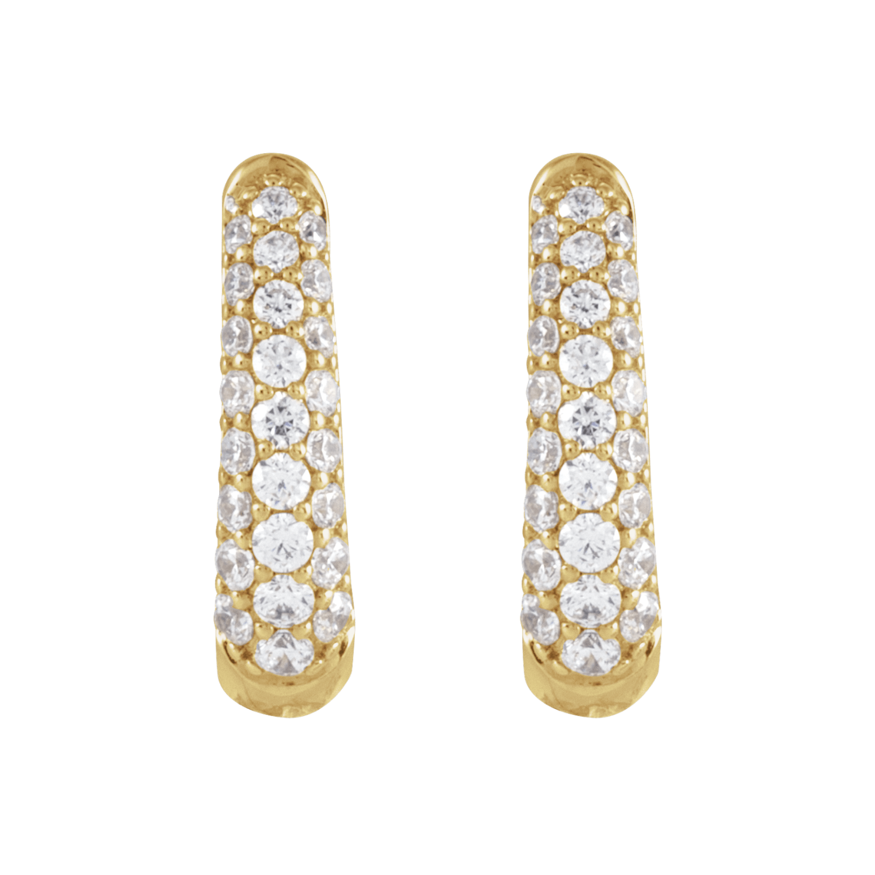 keltakultaiset timanttikorvakorut