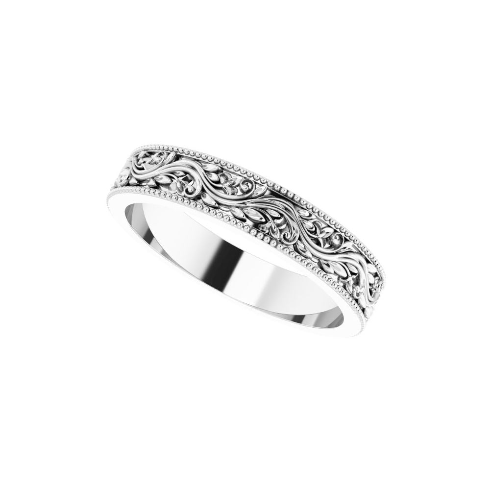 valkokultainen vihkisormus - kihlasormus
